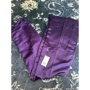 NWOT Jason Wu Bright Violet Polyester Wide Leg Trousers Sz. 10